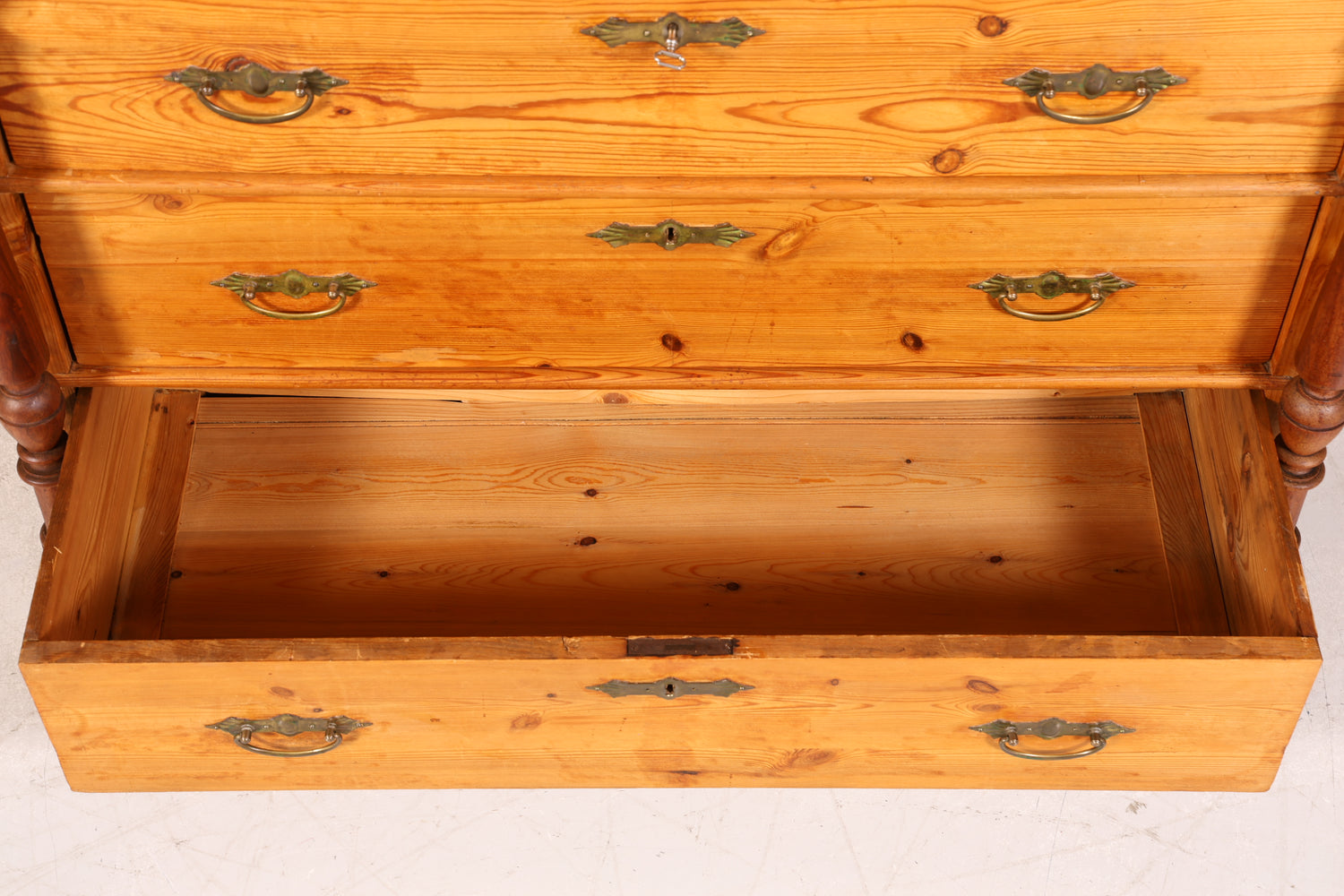 Wunderschöne Gründerzeit Kommode Weichholz Antik um 1880 Landhaus Stil Schubladen Kommode