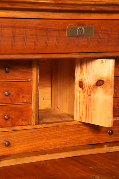 Edler Gründerzeit Sekretär Vertiko Highboard Louis Philippe Kommode Antik um 1880 Schreibsekretär