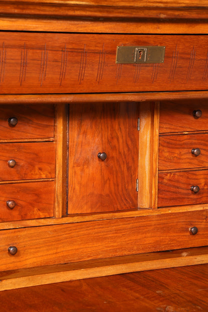 Edler Gründerzeit Sekretär Vertiko Highboard Louis Philippe Kommode Antik um 1880 Schreibsekretär