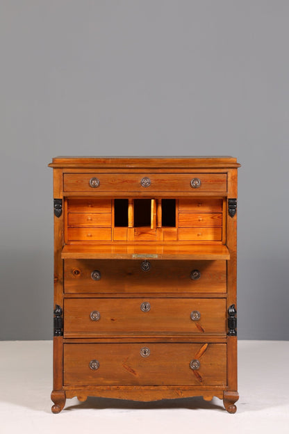 Wunderschöner Antik Sekretär um 1900 Vertiko Weichholz Kommode Landhaus Schreibkommode