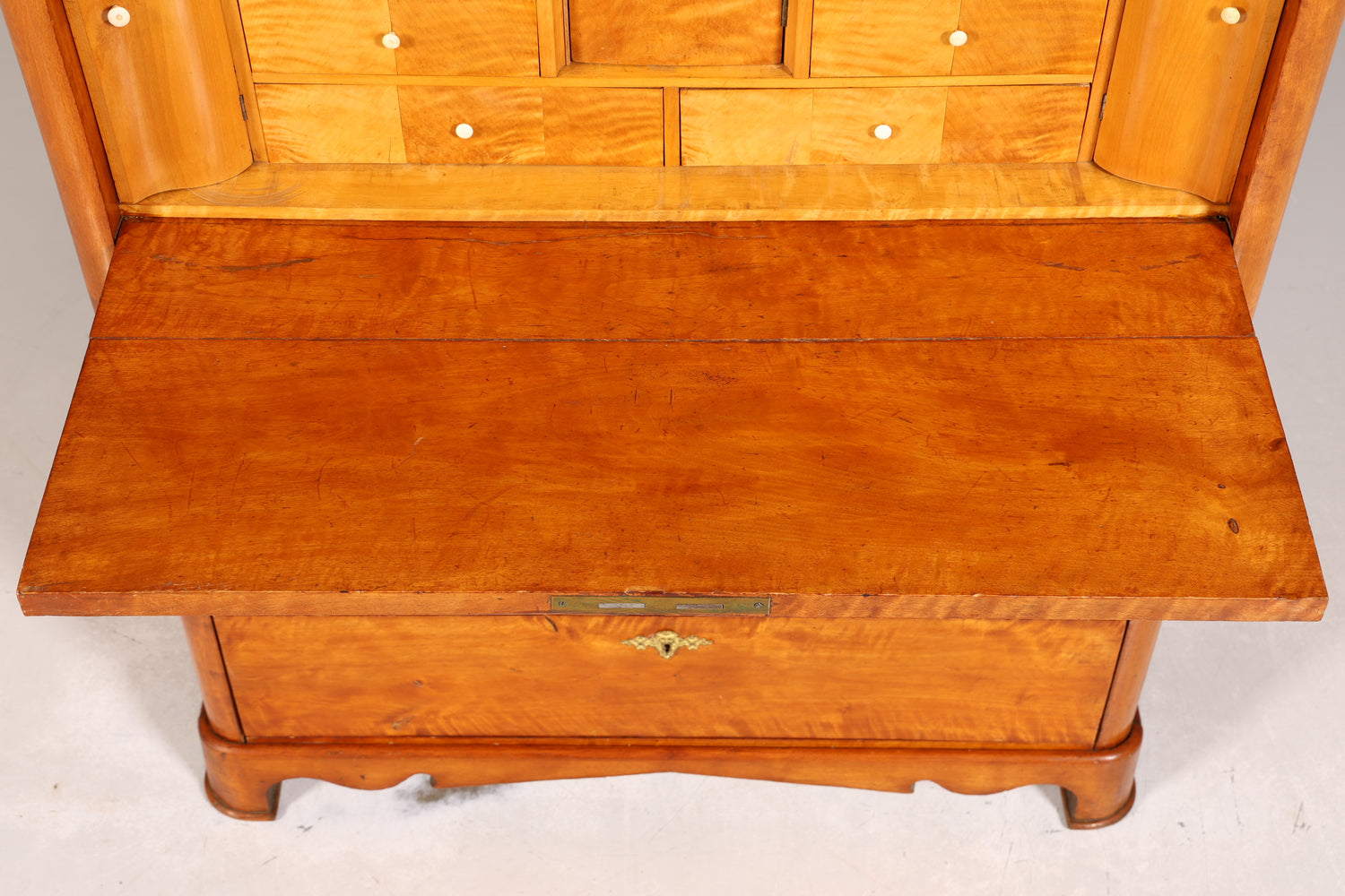 Stilvoller Biedermeier Sekretär Vertiko Louis Philippe  Kommode Schubladenkommode