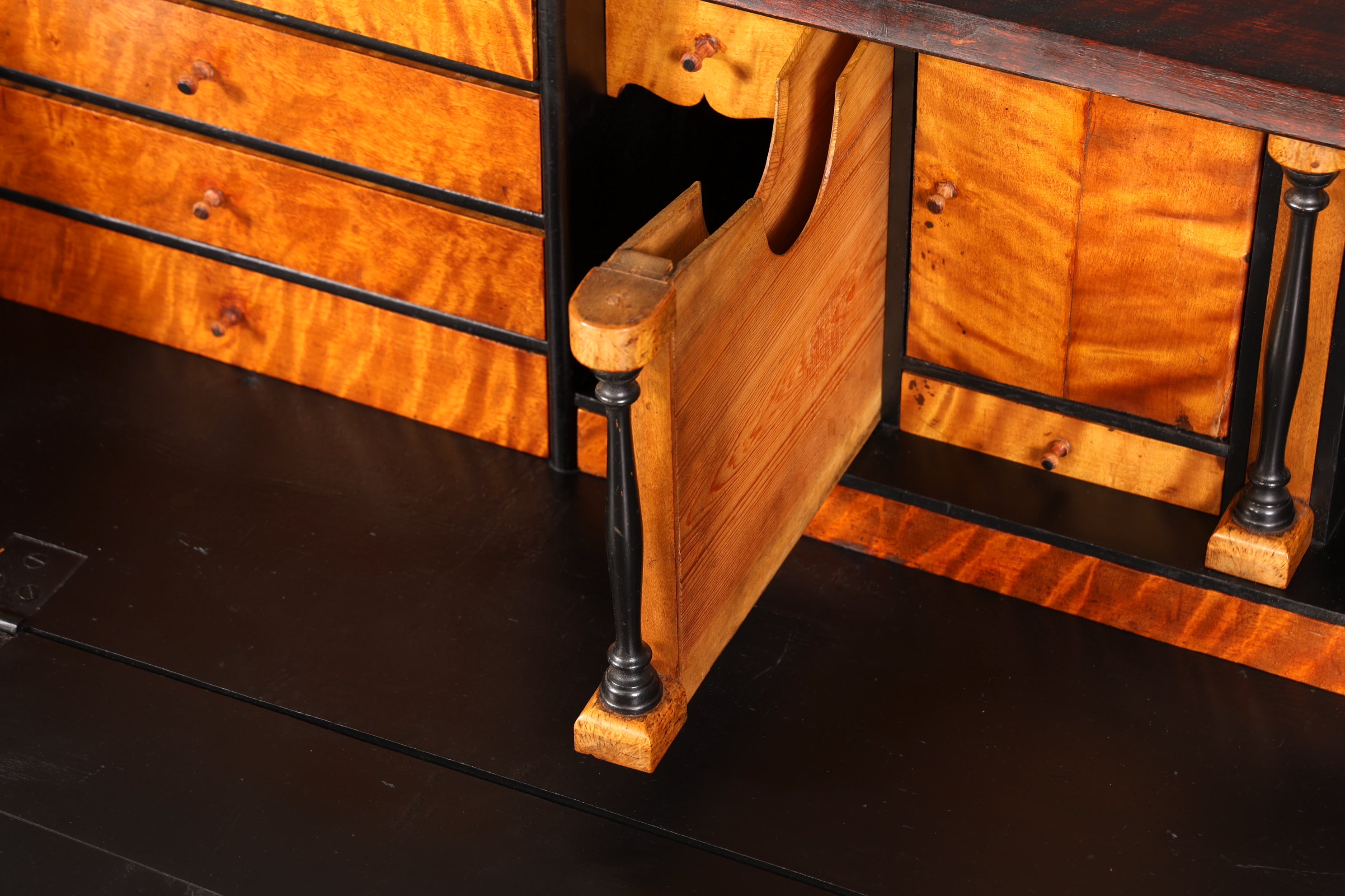 Wunderschöner Original Biedermeier Sekretär um 1860 Englisch Kommode Antik Bürokommode