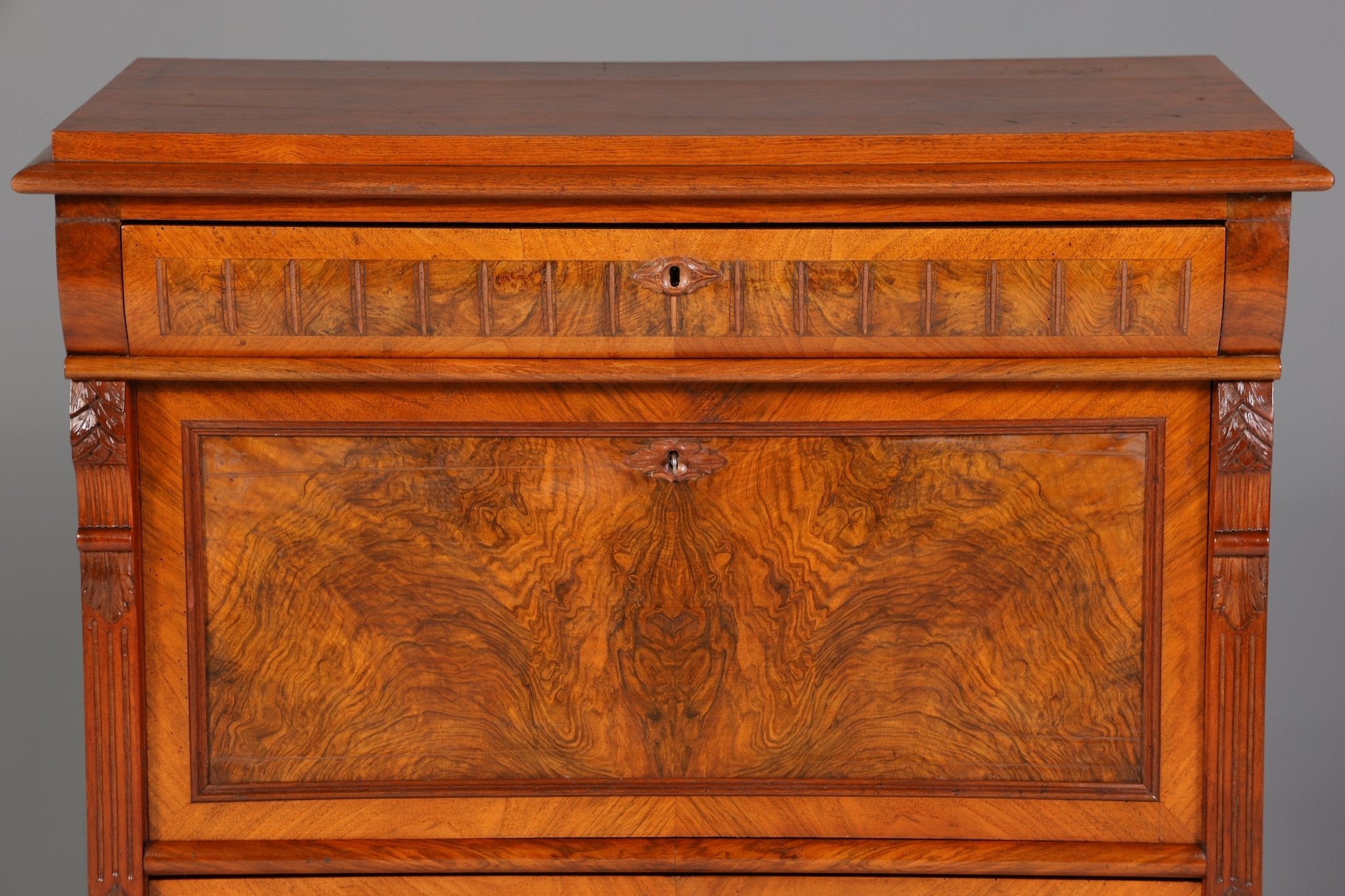 Stilvoller Gründerzeit Sekretär Vertiko Highboard Jugendstil Kommode Schrank um 1880