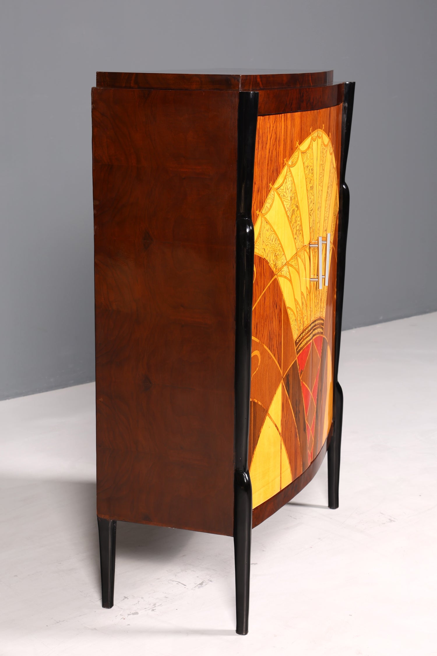 Art Deco Stil Highboard Schrank Kommode Vertiko Cabinet Sun