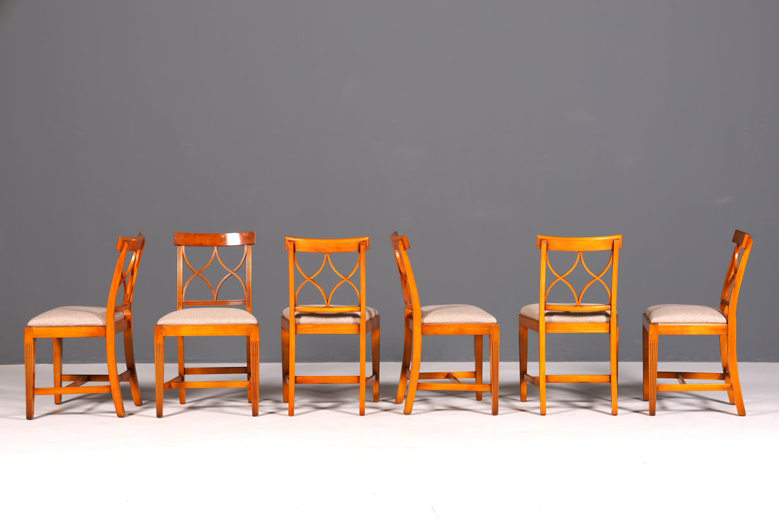 6x Elegant Bevan Funell Chairs, English Reproducible Dining Chairs, Antique 1960s Kitchen Chairs, Chair Set