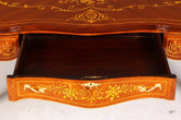 Prächtiger XXL Louis XV Stil Schreibtisch French Desk Antik Intarsien Bürotisch Office Table