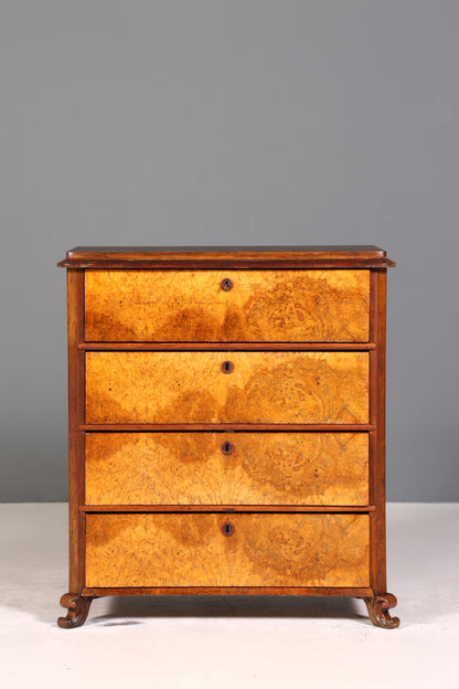 Wunderschöne Louis Philippe Kommode Nussbaum Vertiko Schubladenkommode um 1880