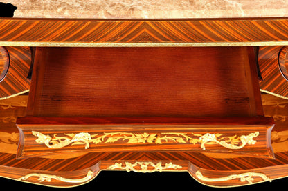 Traumhafte Barock Stil Konsolen Tisch Marmor Antik Stil Intarsien Konsole