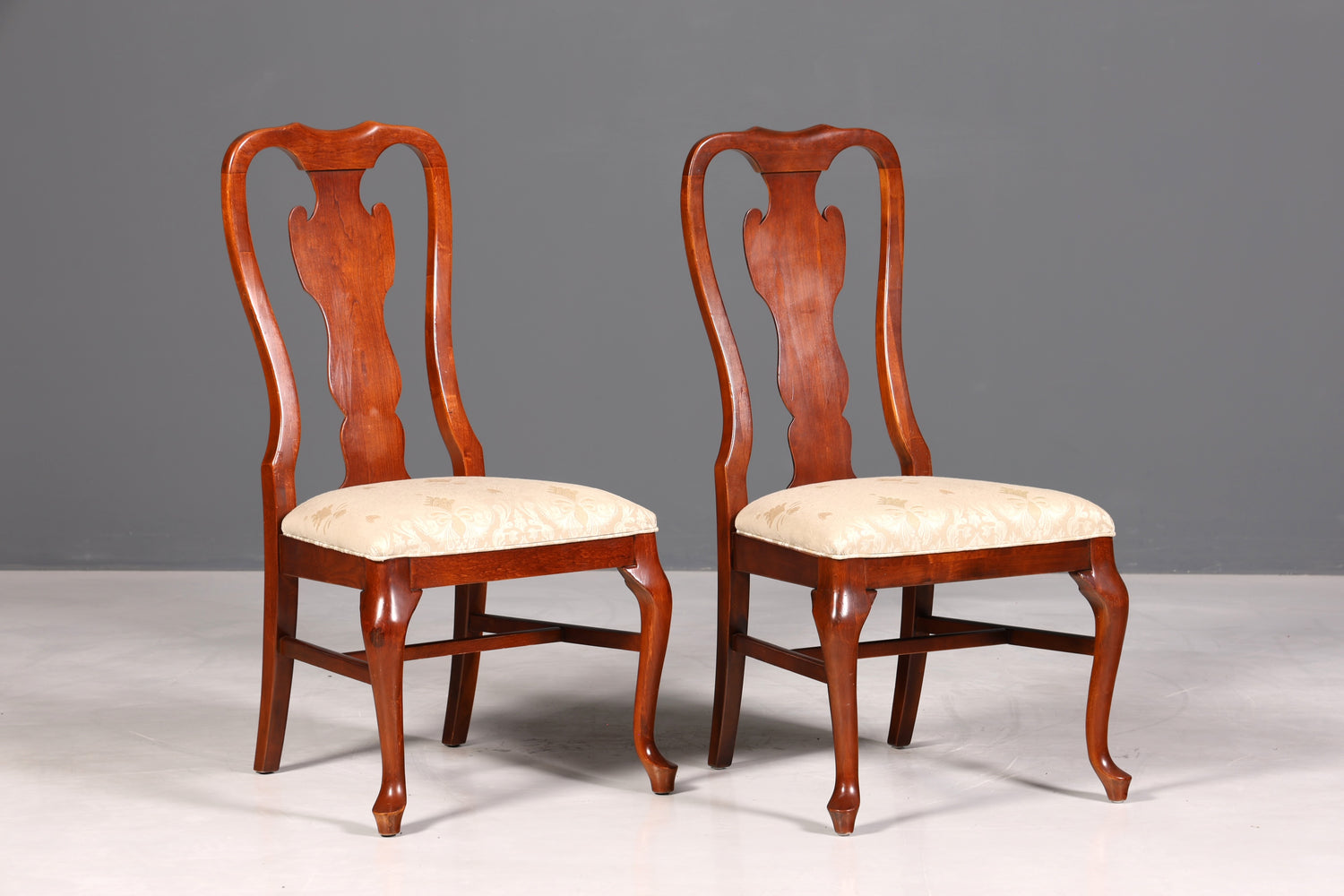 2x Edle Drexel Heritage Stühle Amerikanisch USA Chippendale Stil Stuhlset Küchenstuhl Set Esszimmer Stühle