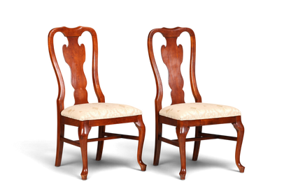 2x Edle Drexel Heritage Stühle Amerikanisch USA Chippendale Stil Stuhlset Küchenstuhl Set Esszimmer Stühle