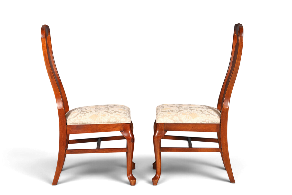 2x Edle Drexel Heritage Stühle Amerikanisch USA Chippendale Stil Stuhlset Küchenstuhl Set Esszimmer Stühle