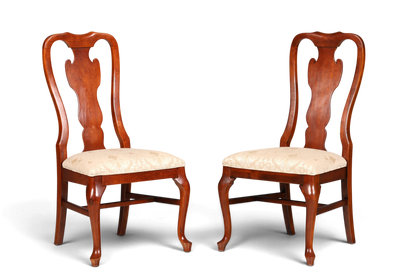 2x Edle Drexel Heritage Stühle Amerikanisch USA Chippendale Stil Stuhlset Küchenstuhl Set Esszimmer Stühle