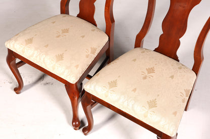 2x Edle Drexel Heritage Stühle Amerikanisch USA Chippendale Stil Stuhlset Küchenstuhl Set Esszimmer Stühle