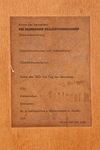 Traumhafter XL Mid Century Kleiderschrank Vintage Schrank Retro Wäscheschrank Dielenschrank Schlafzimmer