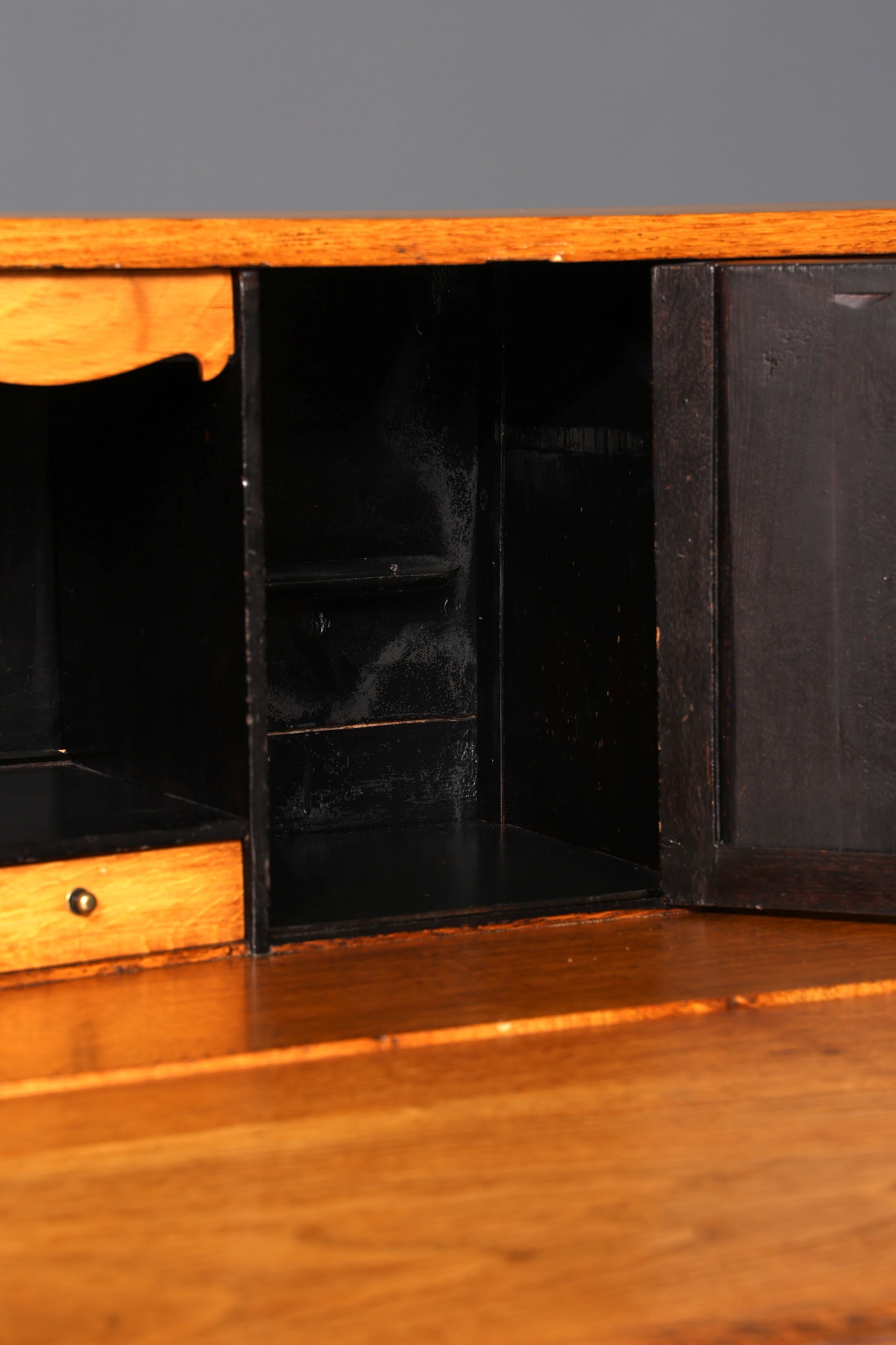 Original Barock Sekretär um 1800 Kommode Antik massiv Holz Schreibtisch Schreibkommode