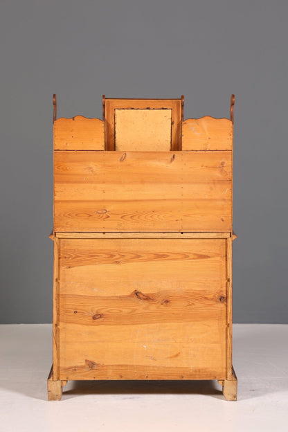 Wunderschöne Gründerzeit Kommode Antik Louis Philippe Sideboard mit Spiegel Flurkommode