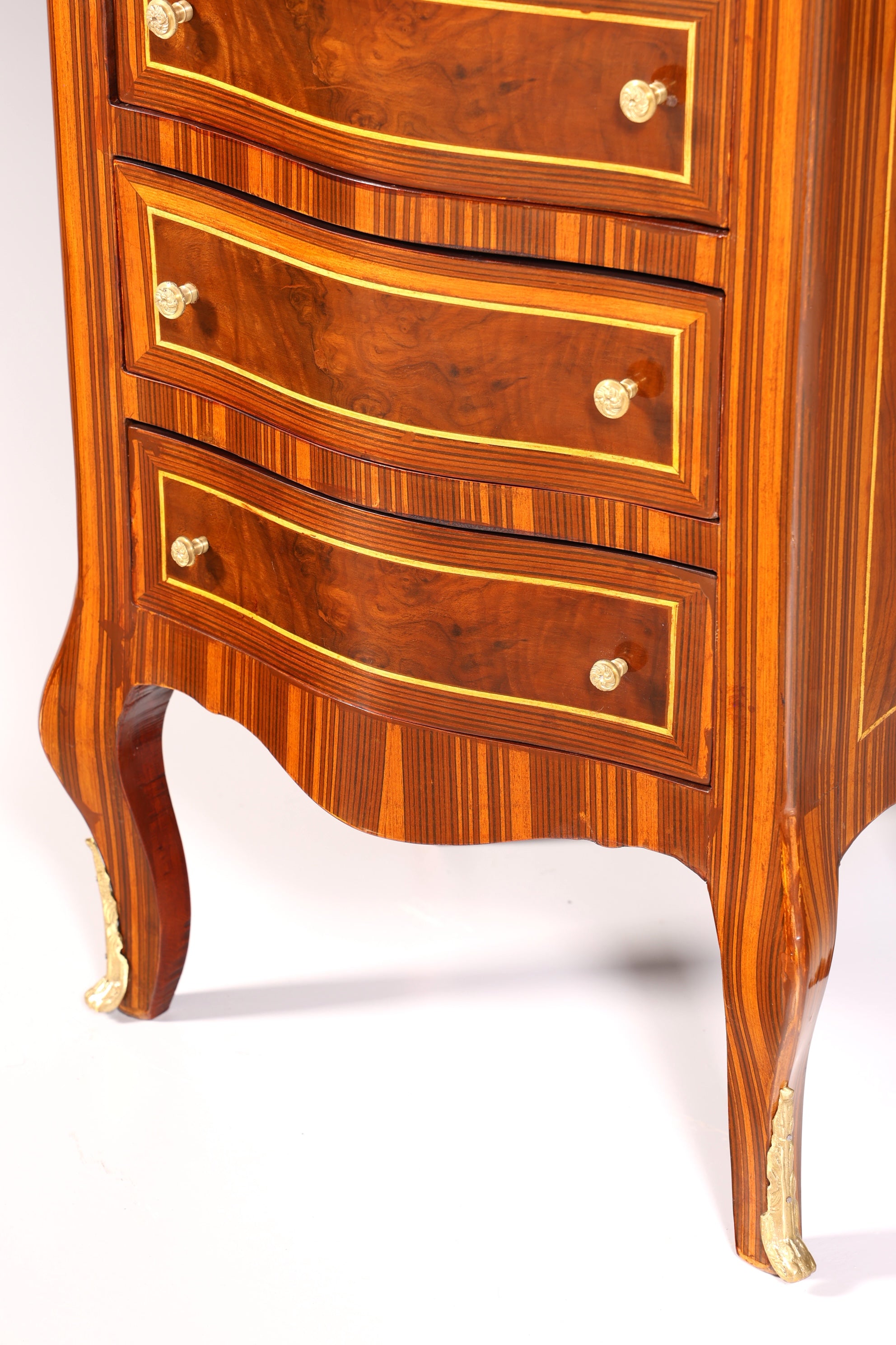 Beautiful Baroque style chest of drawers, vertico chest of drawers, 7 drawers