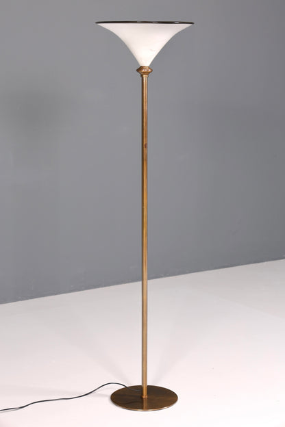 Beautiful Italian floor lamp by Barovier &amp;amp; Toso, Murano glass lampshade, uplighter, floor lamp, 2 of 2