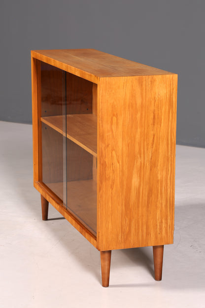 Schlichte Mid Century Vitrine Vintage Regal Retro Bücherregal Retro Bookshelf