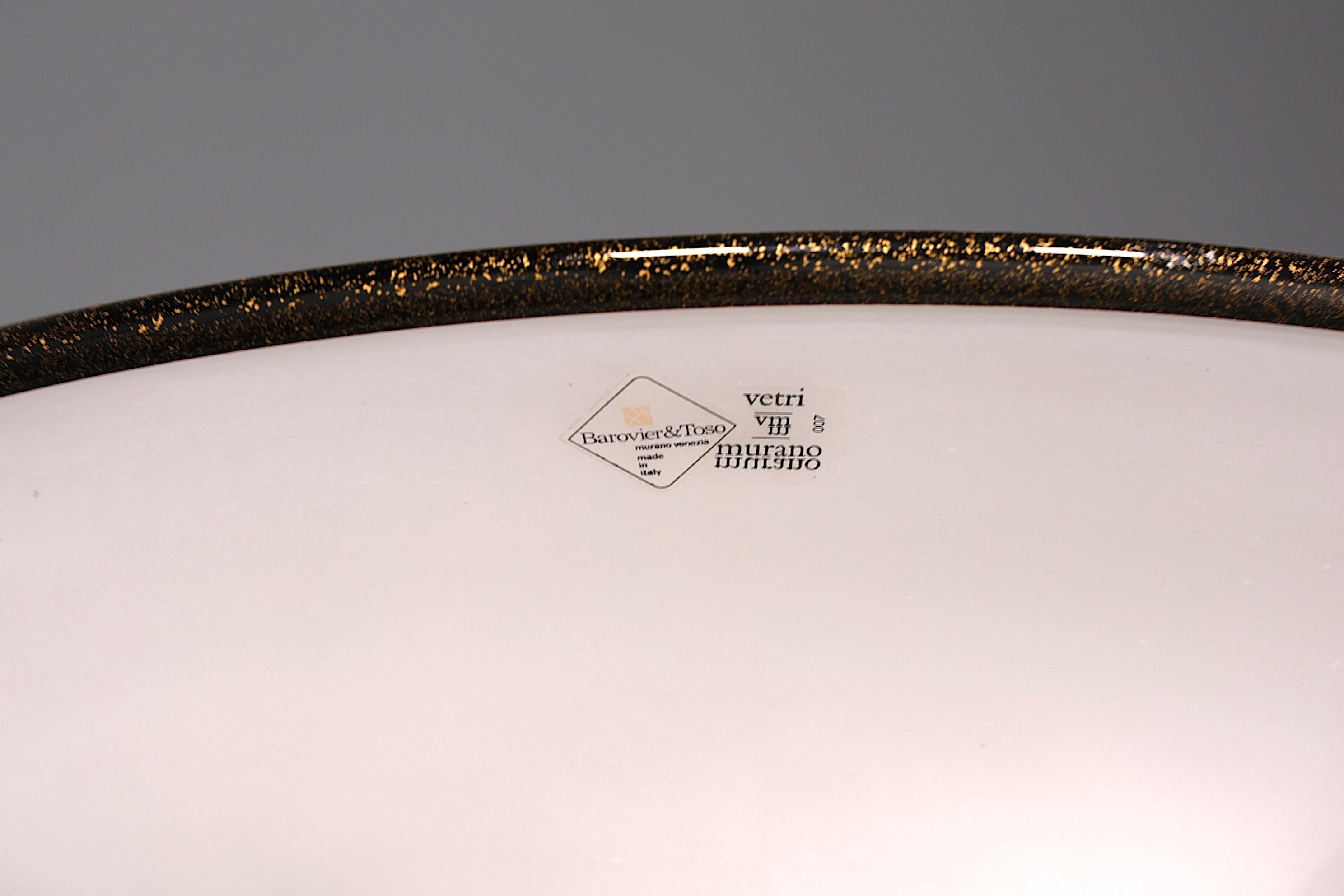 Beautiful Italian floor lamp by Barovier &amp;amp; Toso, Murano glass lampshade, uplighter, floor lamp, 2 of 2