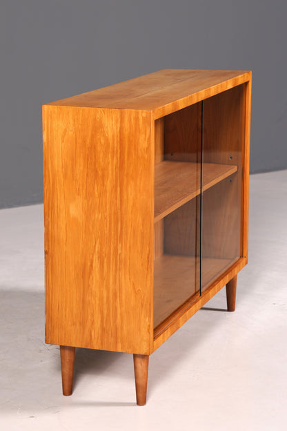 Schlichte Mid Century Vitrine Vintage Regal Retro Bücherregal Retro Bookshelf