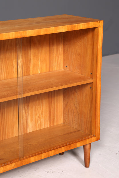 Schlichte Mid Century Vitrine Vintage Regal Retro Bücherregal Retro Bookshelf