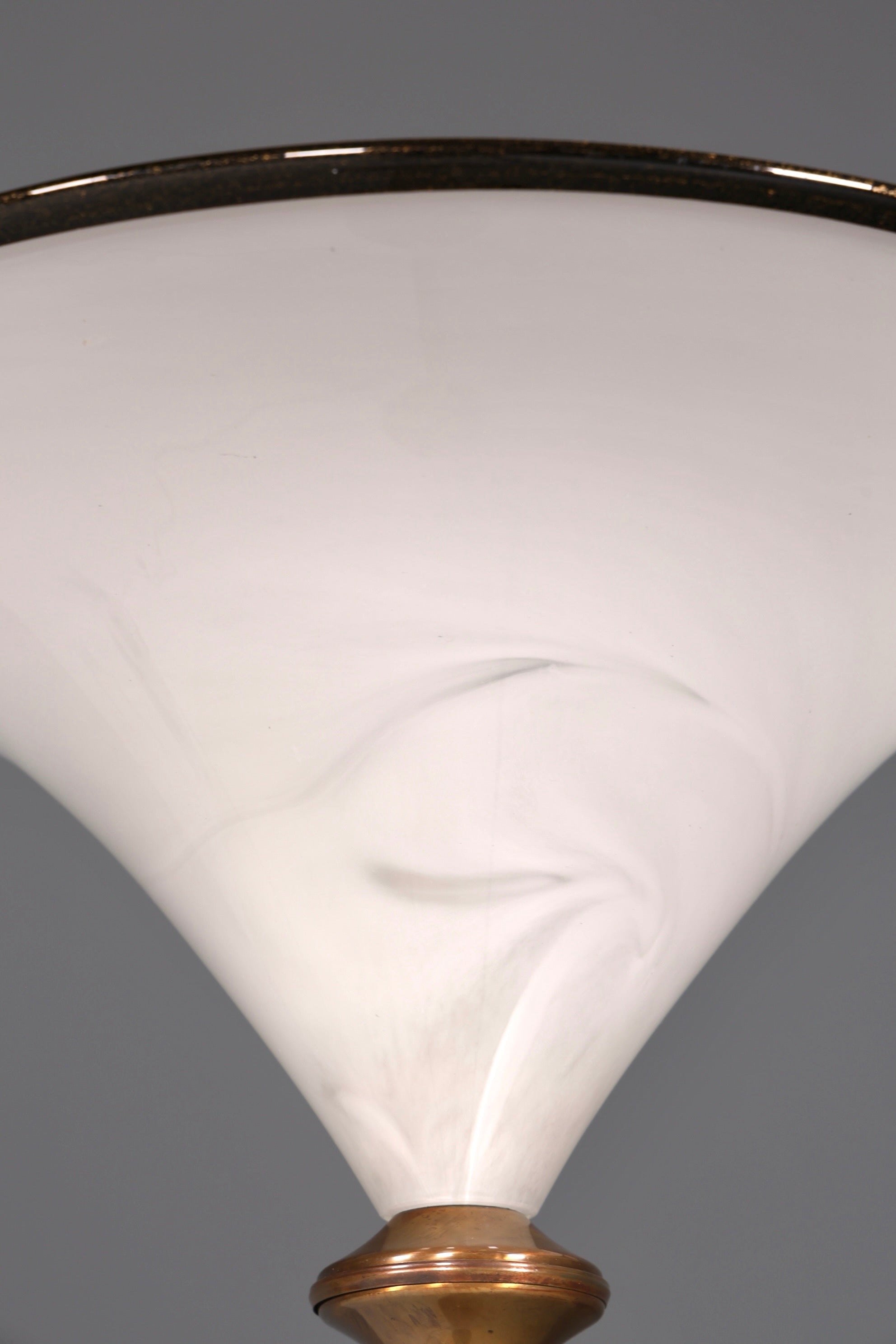 Beautiful Italian floor lamp by Barovier &amp;amp; Toso, Murano glass lampshade, uplighter, floor lamp, 2 of 2