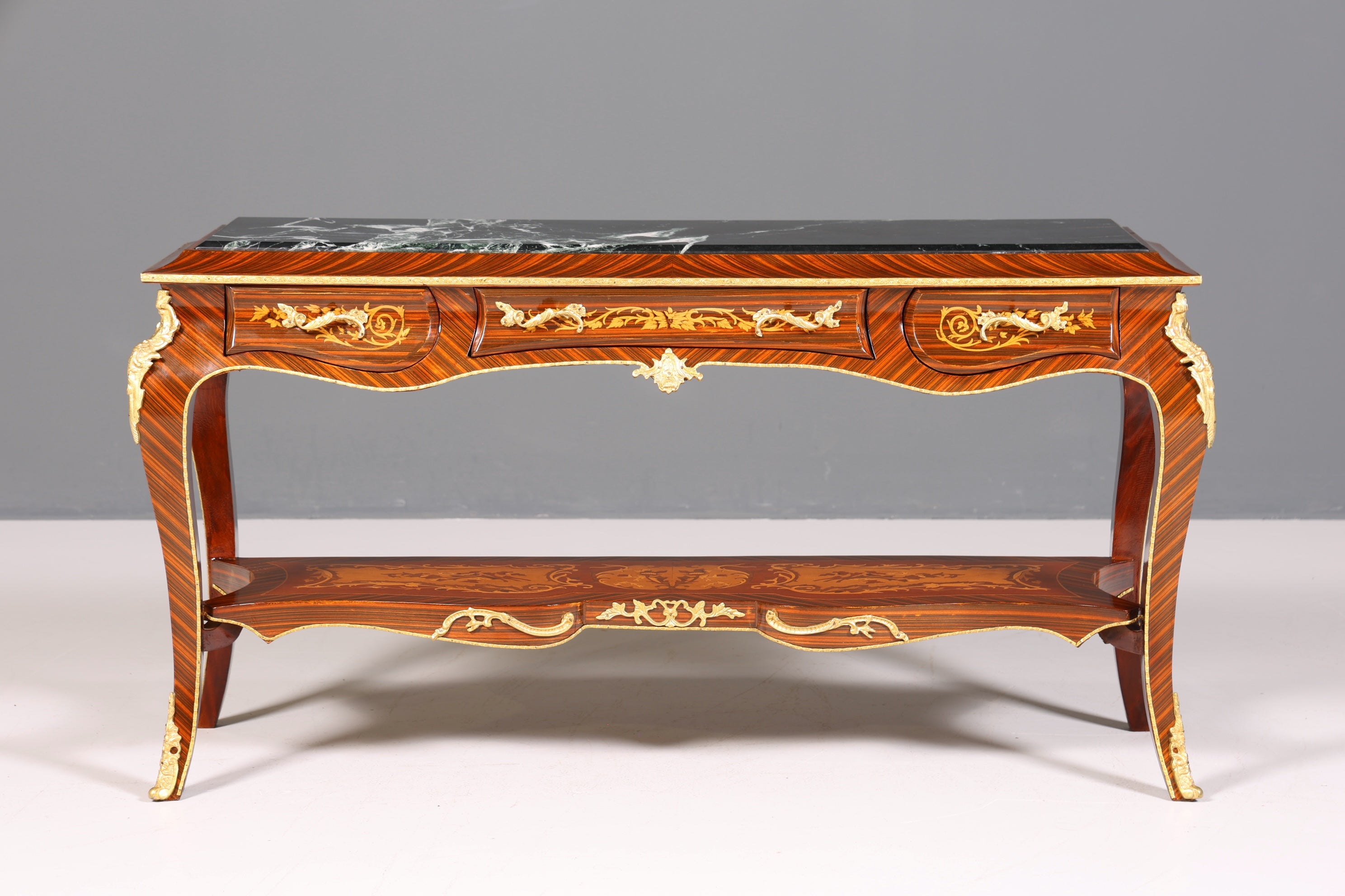Wunderschöner Barock Stil Konsolen Tisch Marmor Antik Stil Intarsien Konsole