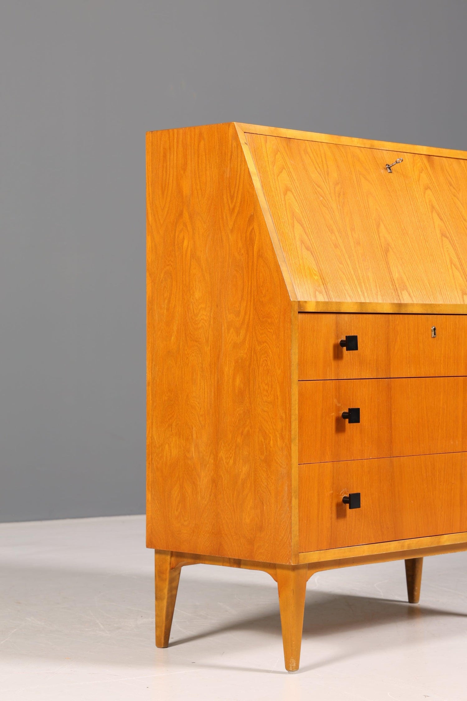 Stilvoller Mid Century Sekretär Danish Design Vintage Büro Schrank Retro Kommode 60s