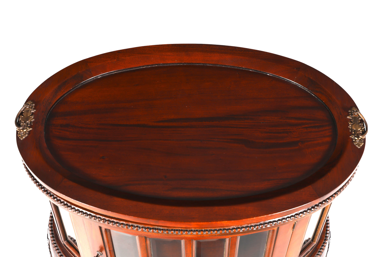 Wunderschöner filigraner Chippendale Barschrank echt Holz Teeschrank im Jugendstil Vitrine