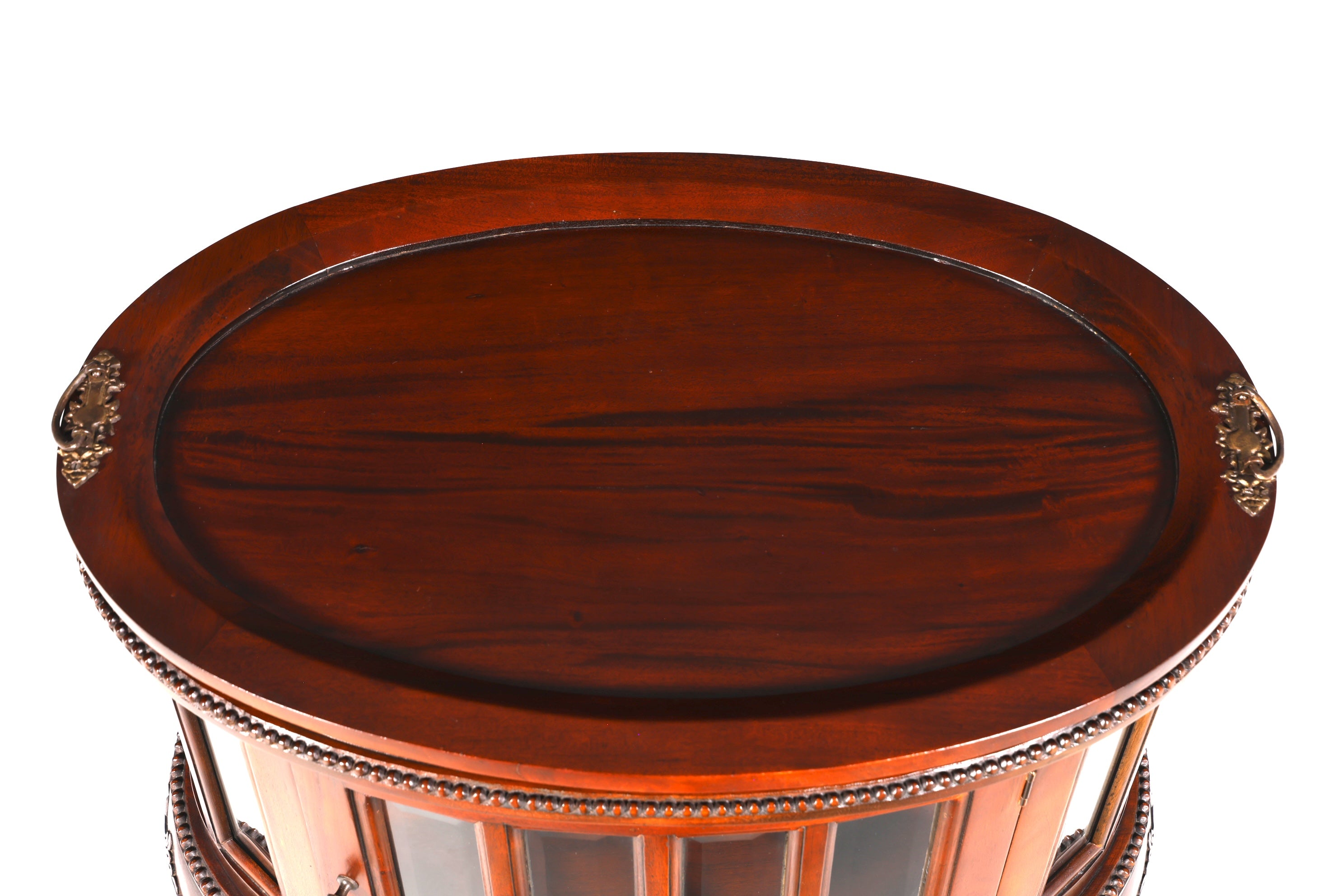 Wunderschöner filigraner Chippendale Barschrank echt Holz Teeschrank im Jugendstil Vitrine