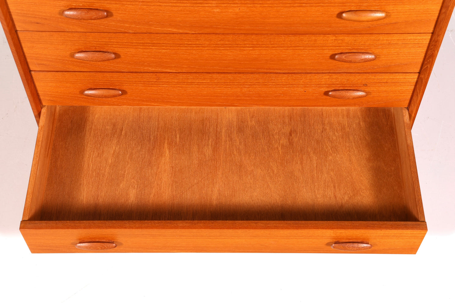 Elegant original Dyrlund secretary desk, mid-century design, teak wood chest of drawers, writing desk