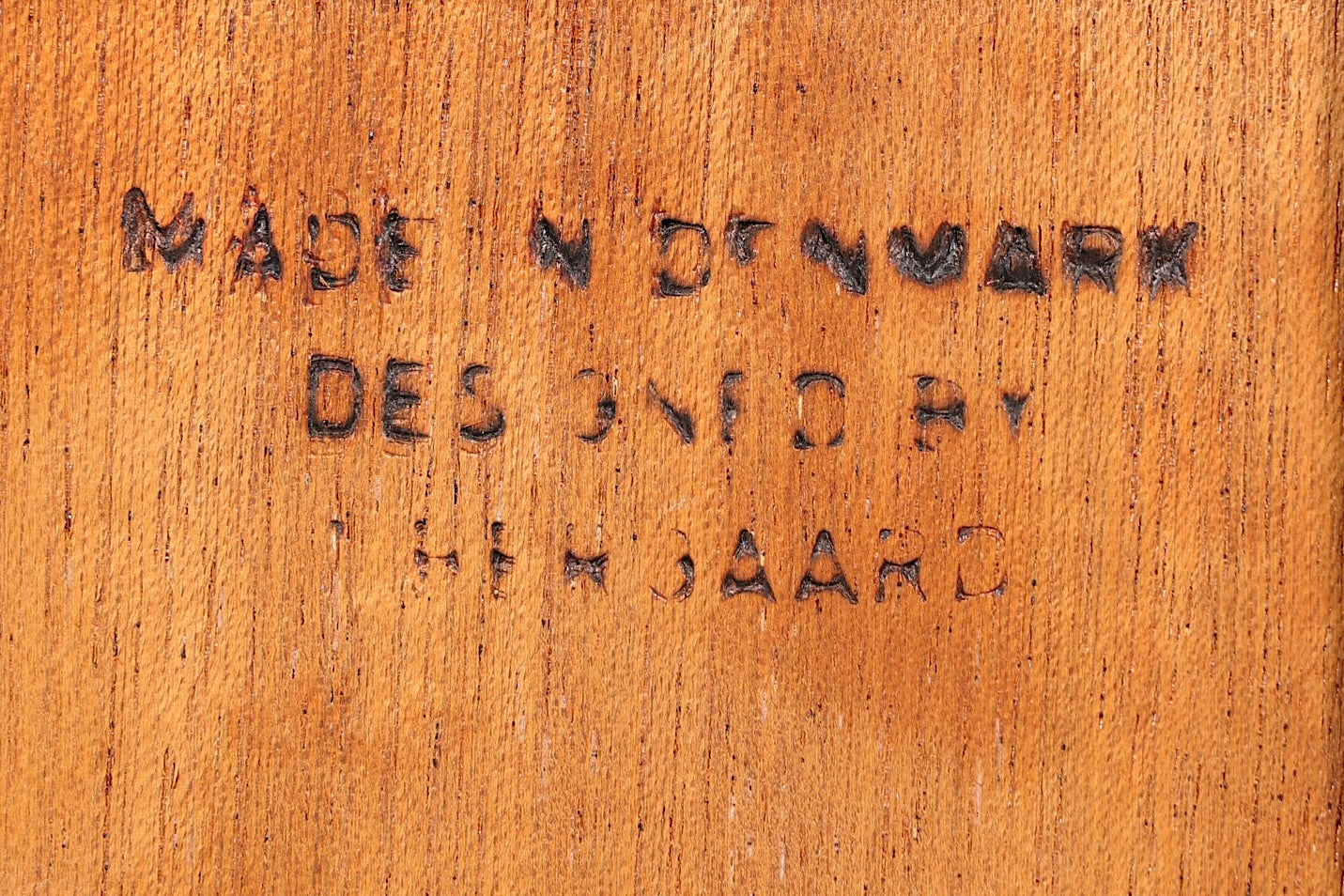 Stylish mid-century secretary desk by Gunnar Nielsen for Tibergaard, teak wood writing desk, 1960s