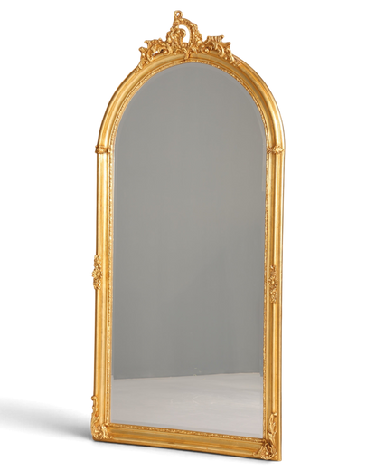 Stilvoller XXL Prunk Barock Stil Standspiegel Antik Stil Gold Ornament Flurspiegel Spiegel