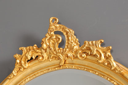 Stilvoller XXL Prunk Barock Stil Standspiegel Antik Stil Gold Ornament Flurspiegel Spiegel
