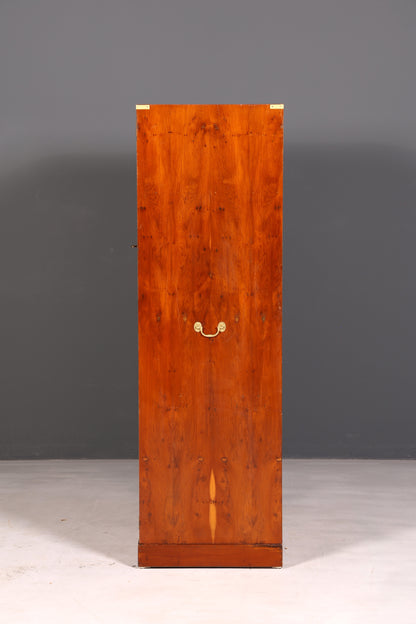 Wunderschöner Maritimer Schrank Military Chest Kleiderschrank Eibe Vertiko Antik Kolonial Dielenschrank
