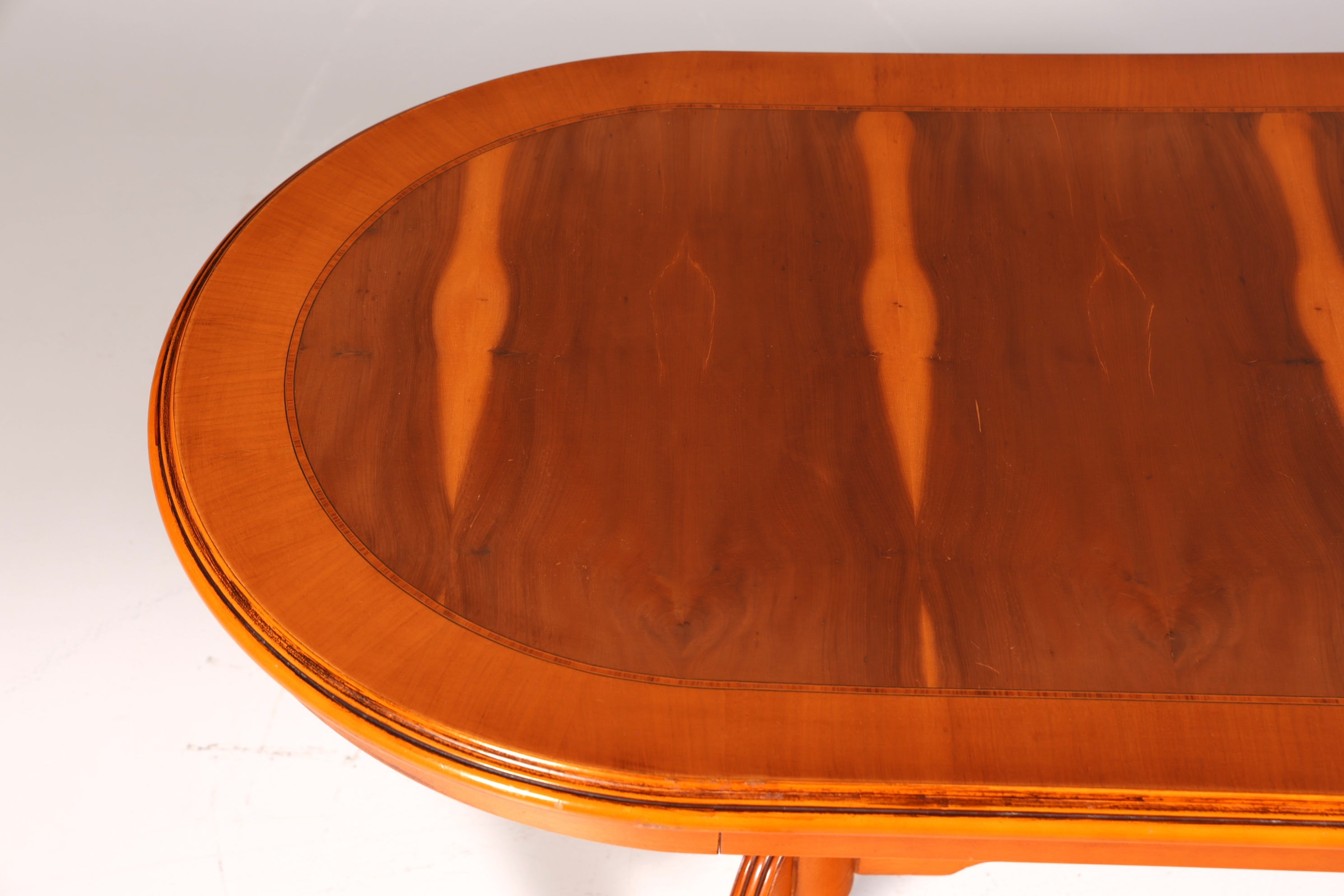 Dreamy English coffee table, antique style yew, Regency style side table