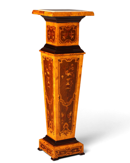 Traumhafte Barock Stil Säule Louis XV Blumensäule Naturstein Marmor Ablage Tisch