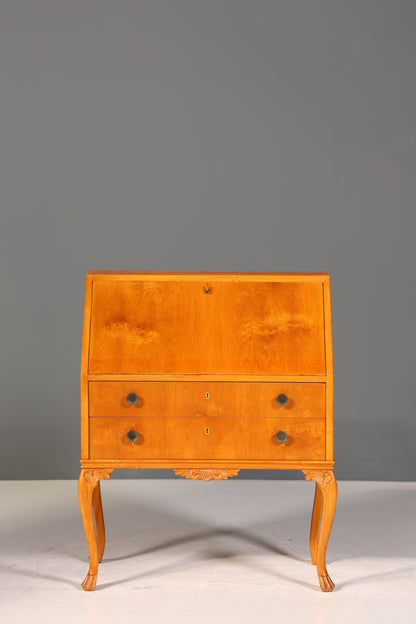 Wunderschöner Sekretär Chippendale Stil Antik um 1940 Büro Kommode Schreibkommode