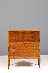 F234 Finish cm Wunderschöner Sekretär im Art Deco Stil Antik um 1930 Büro Kommode Schreibkommode