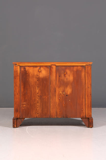 Edle Englische Kommode Antik Massiv Echt Holz Sideboard Vintage Schubladen