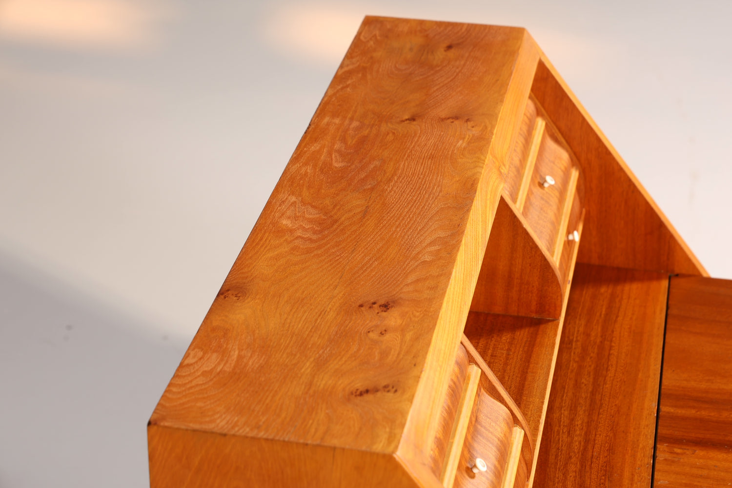 Wunderschöner Sekretär Chippendale Stil Antik um 1940 Büro Kommode Schreibkommode