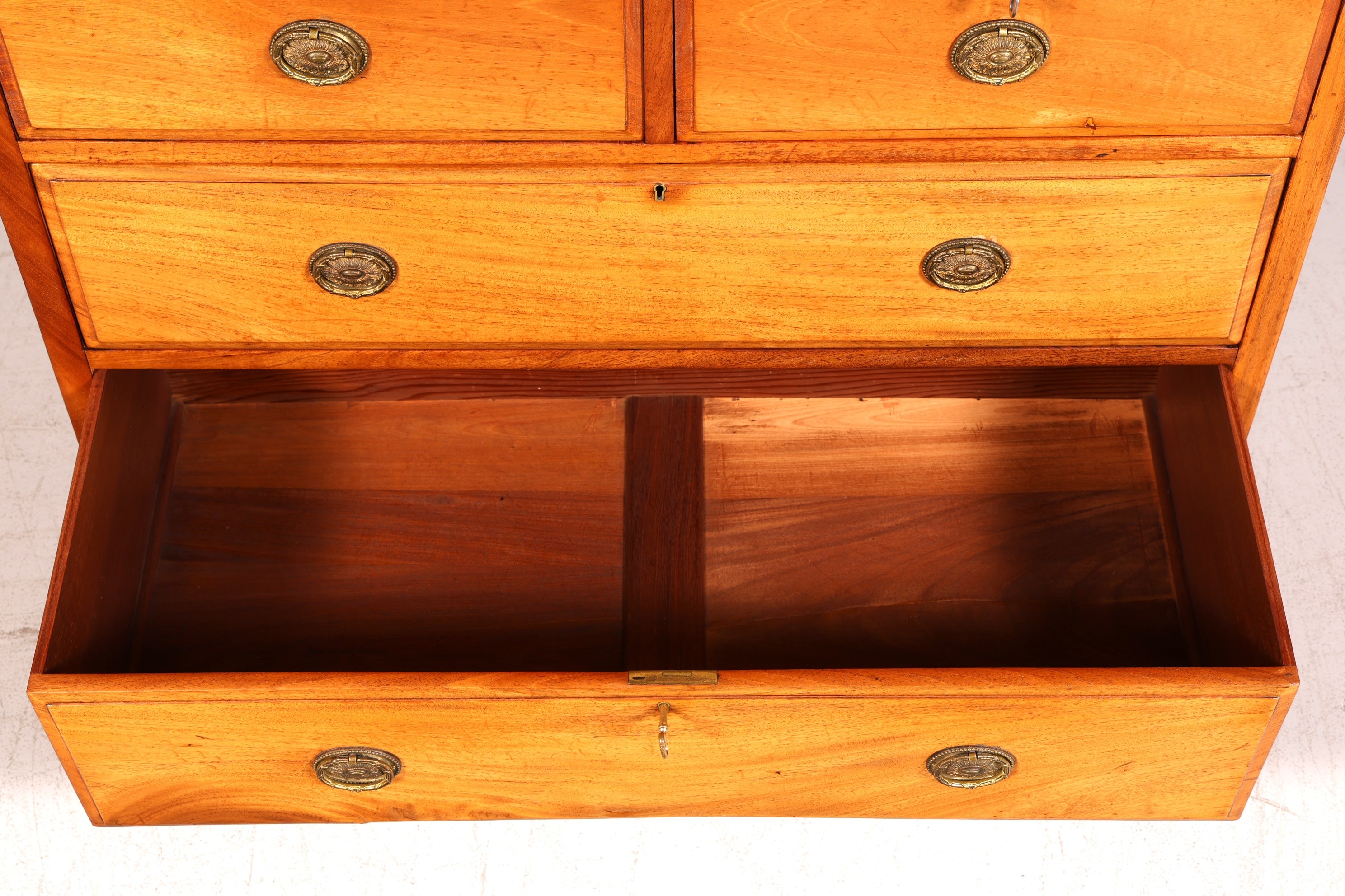 Edle Englische Kommode Antik Massiv Echt Holz Sideboard Vintage Schubladen