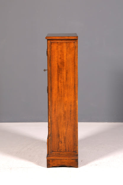 Edle Vitrine Antik Barock Stil Massiv Echt Holz Glasvitrine Vintage Schrank