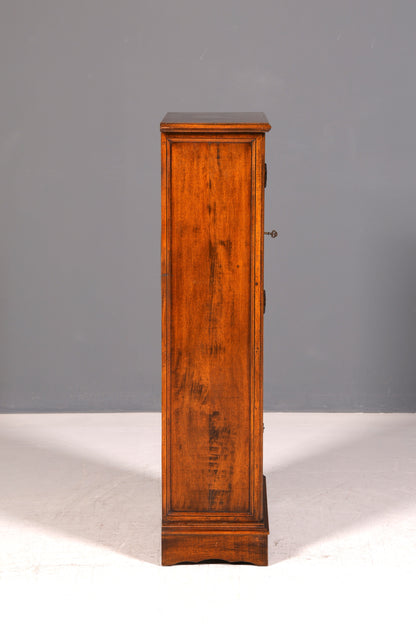 Edle Vitrine Antik Barock Stil Massiv Echt Holz Glasvitrine Vintage Schrank