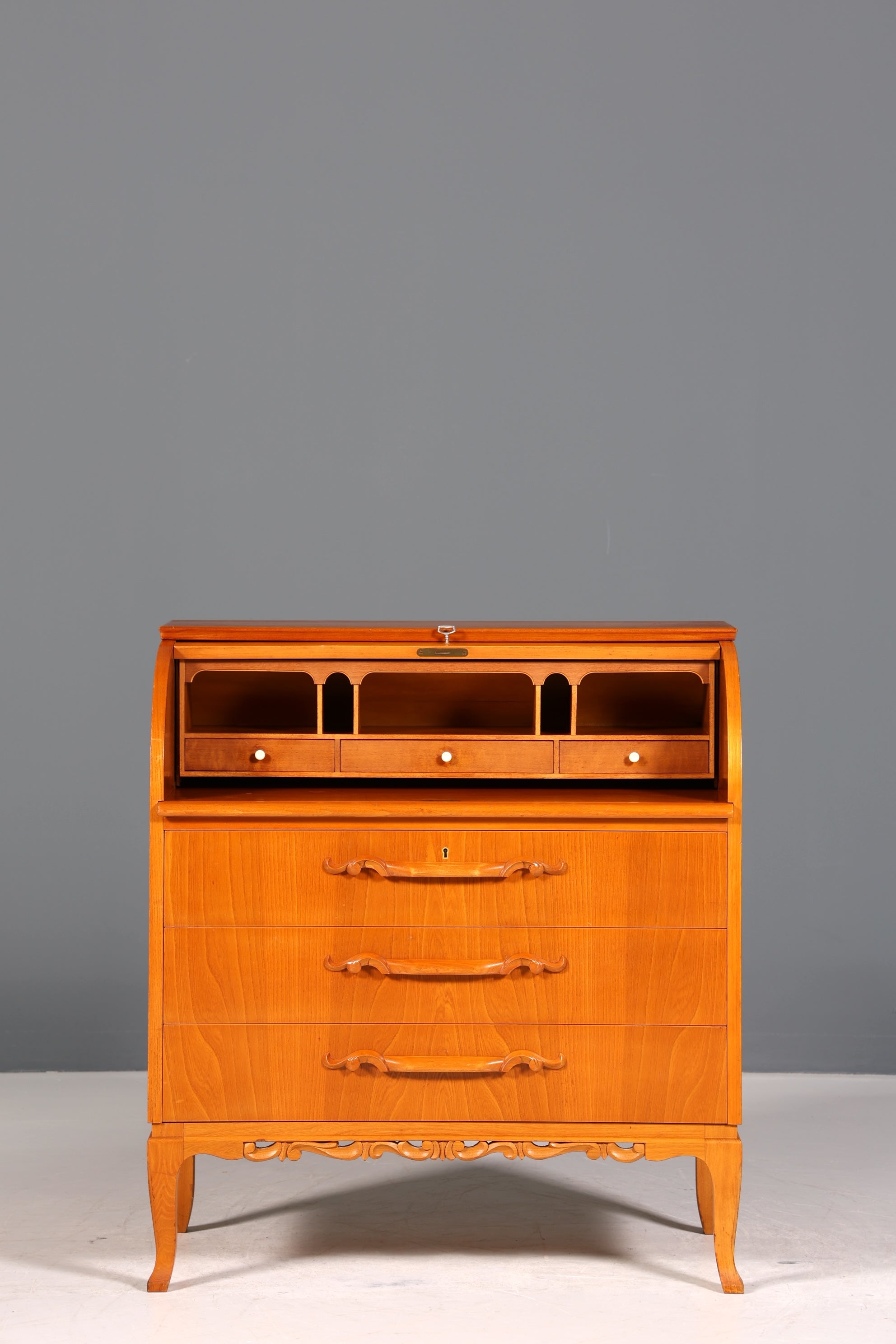 Stilvoller Sekretär um 1930 Büro Kommode echt Holz Sekretär Schreibtisch Kommode