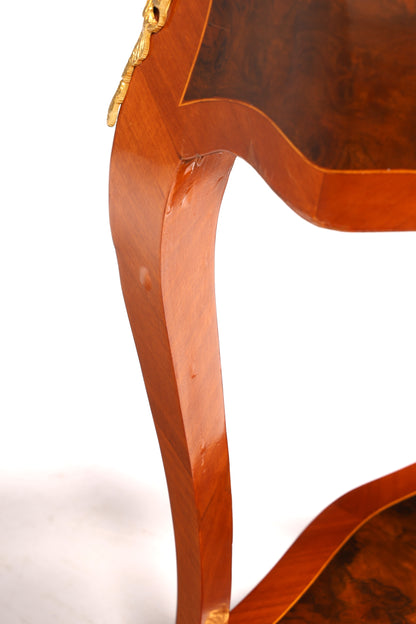 Traumhafter Louis XV Beistelltisch Barock Stil Ablagetisch Marmor Kommode Telefontisch