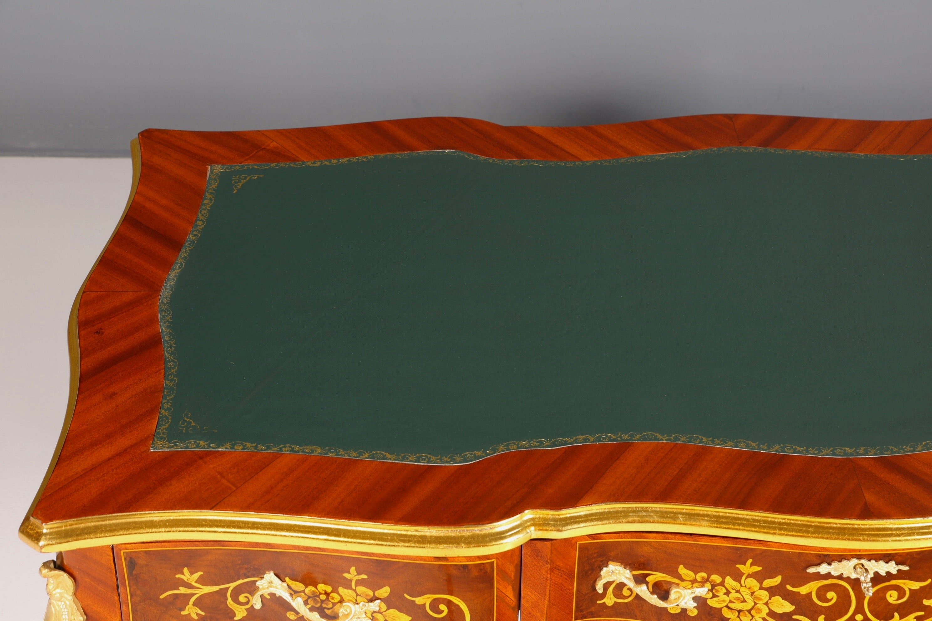 Prächtiger Louis XV Stil Schreibtisch French Desk Antik Stil Bürotisch Office Table