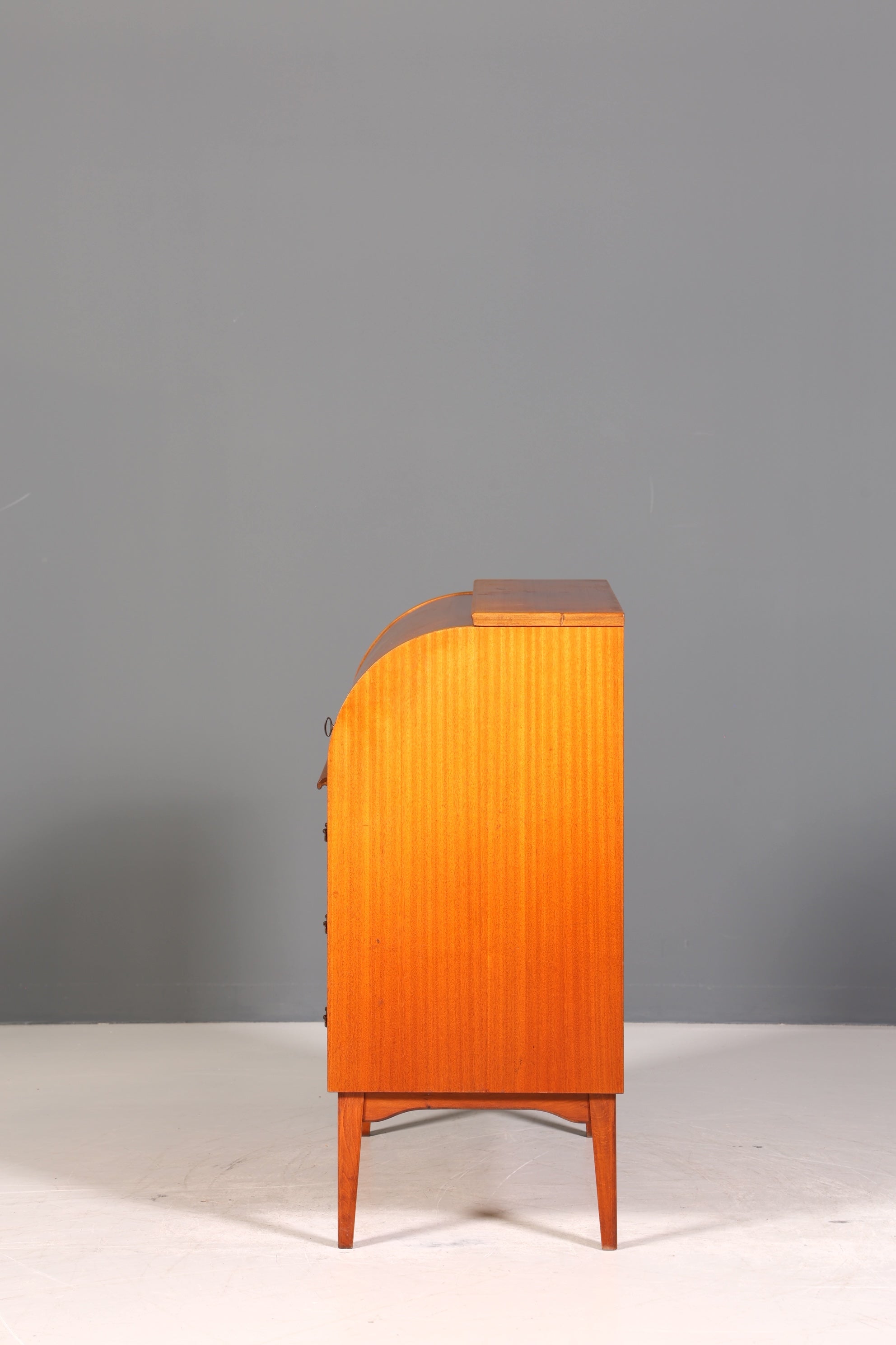 Wunderschöner Mid Century Rollladen Sekretär echt Holz Büro Schrank Vintage Schreibkommode