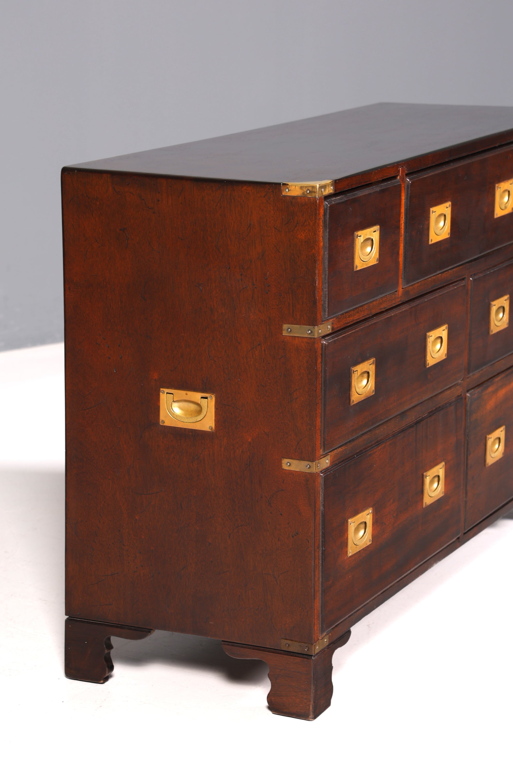 Traumhaftes Maritim Sideboard Englische Schiffs Kommode Englisch Antik Schrank Military Chest